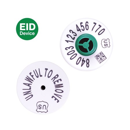 Picture for category 840 USDA EID Button Tag (HDX)